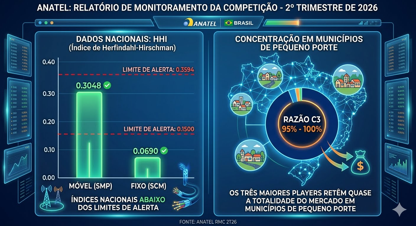 Anatel alerta para concentração municipal